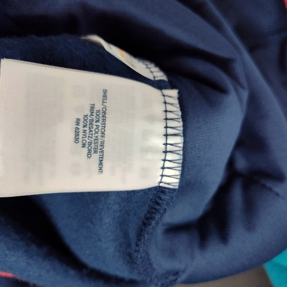 NWT Lands' End Snap Pullover Colorblock Fleece Mens XL - Picture 7 of 10